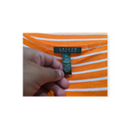 Playera Ralph Lauren Xgrande Xl Naranja Con Lineas Blancas