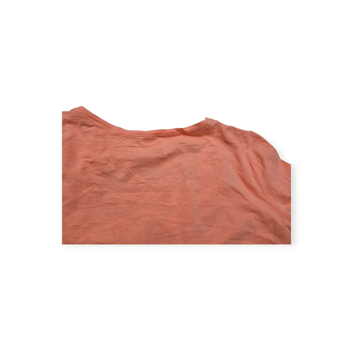 Playera Lululemon Mediana M Manga Corta Color Coral Claro