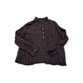 Blusa Tommy Hilfiger Xgrande Rojo/negro Cuadros Manga Larga