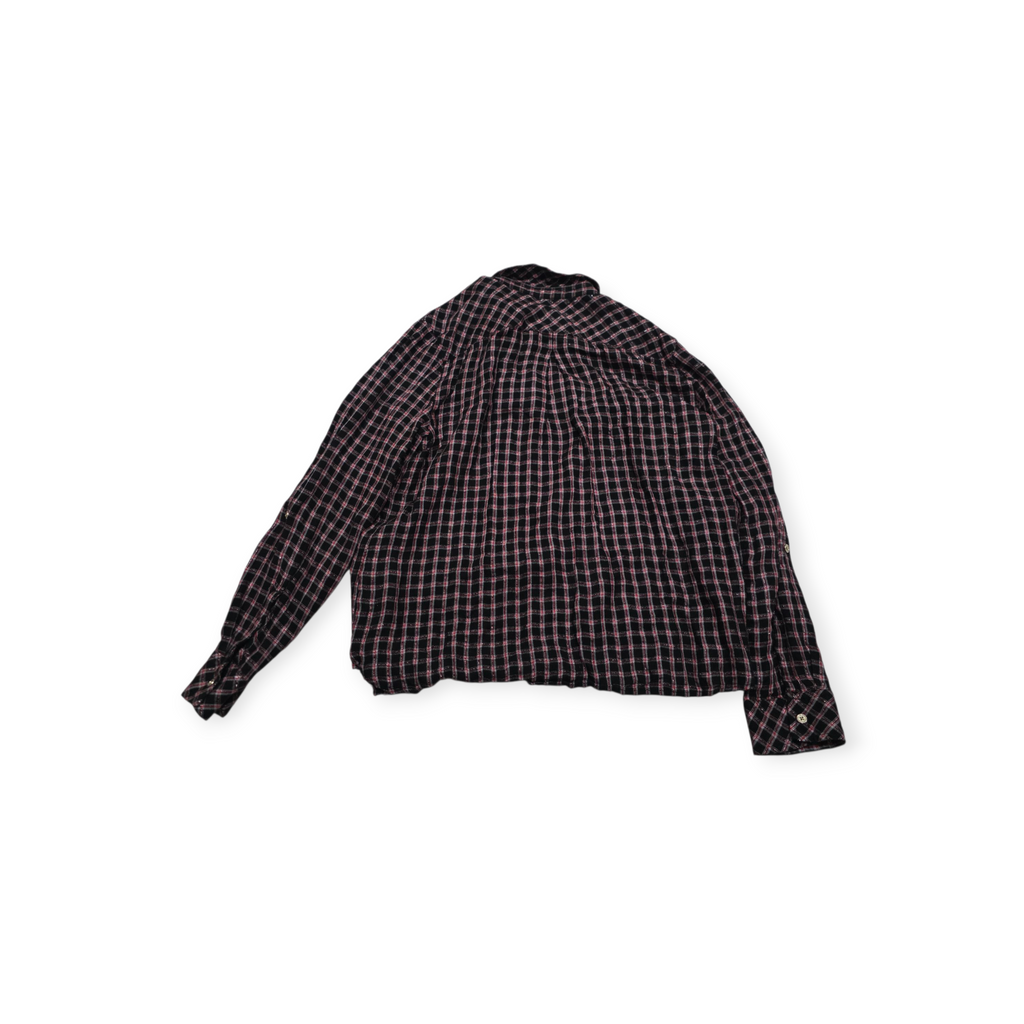 Blusa Tommy Hilfiger Xgrande Rojo/negro Cuadros Manga Larga