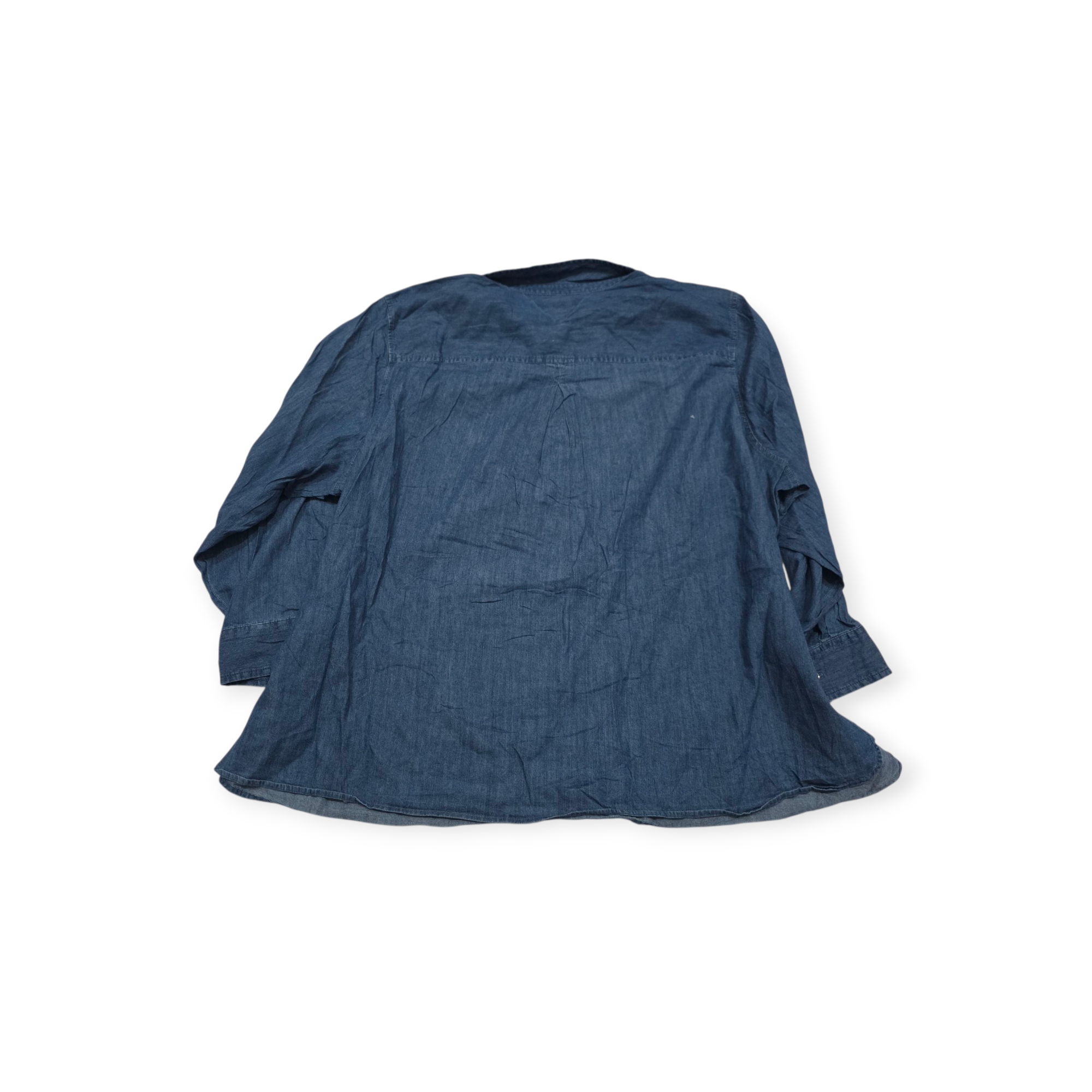 Blusa Tommy Hilfiger Talla 3x Azul Acero De Mujer