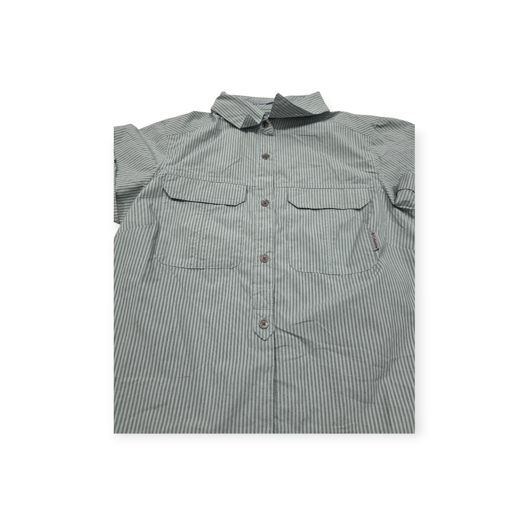 Camisa Columbia Omnishadesunprotection Manga Corta Raya Verd