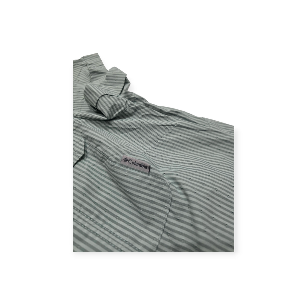 Camisa Columbia Omnishadesunprotection Manga Corta Raya Verd