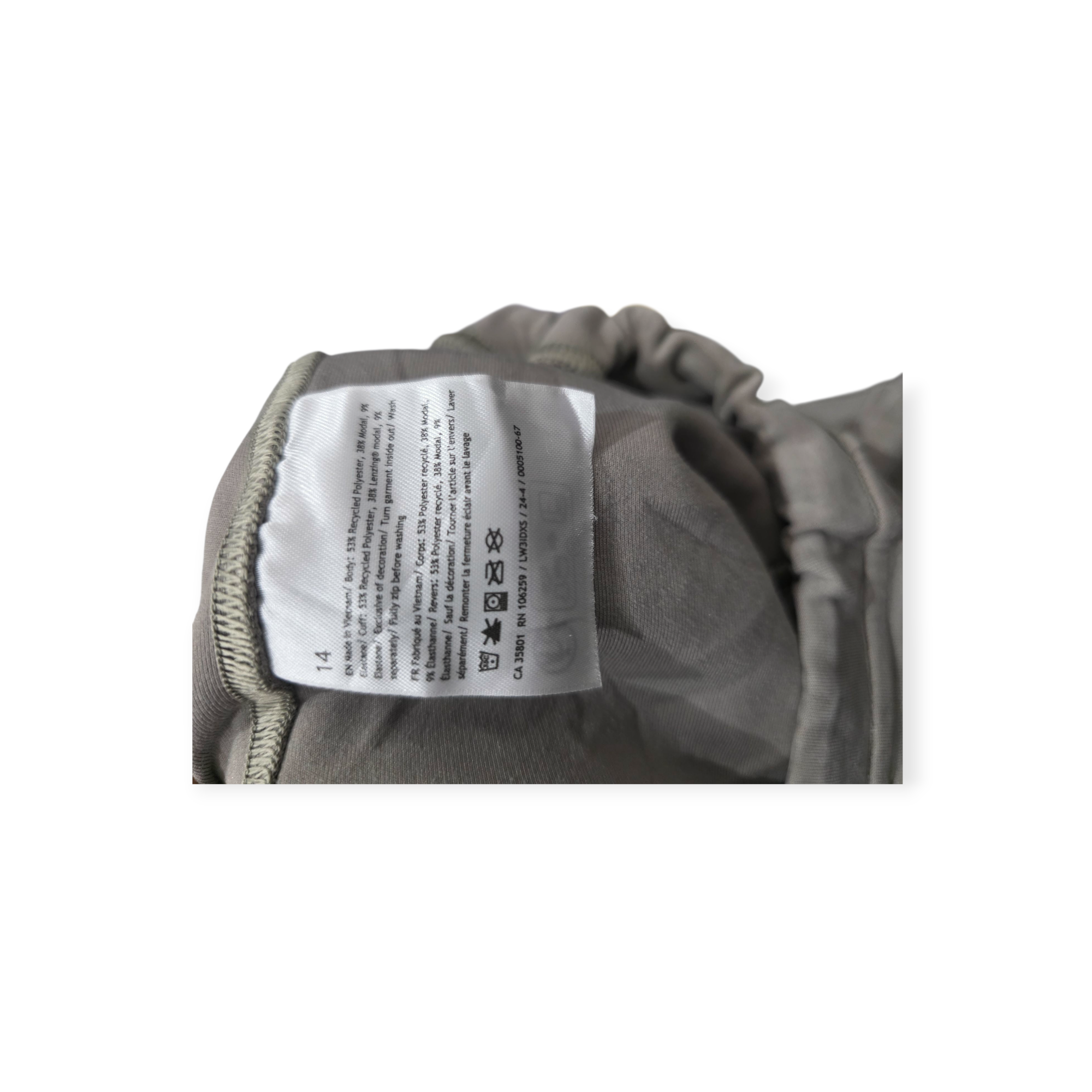 Sudadera Corta Lululemon De Mujer Talla 14 Color Gris