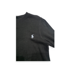 Playera Ralph Lauren sport Mujer Negro Manga Larga Pony Blanco