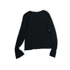 Playera Ralph Lauren sport Mujer Negro Manga Larga Pony Blanco