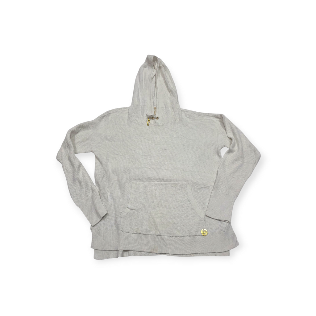 Sueter Con Gorro Michael Kors Mediana M Blanco Con Dorado