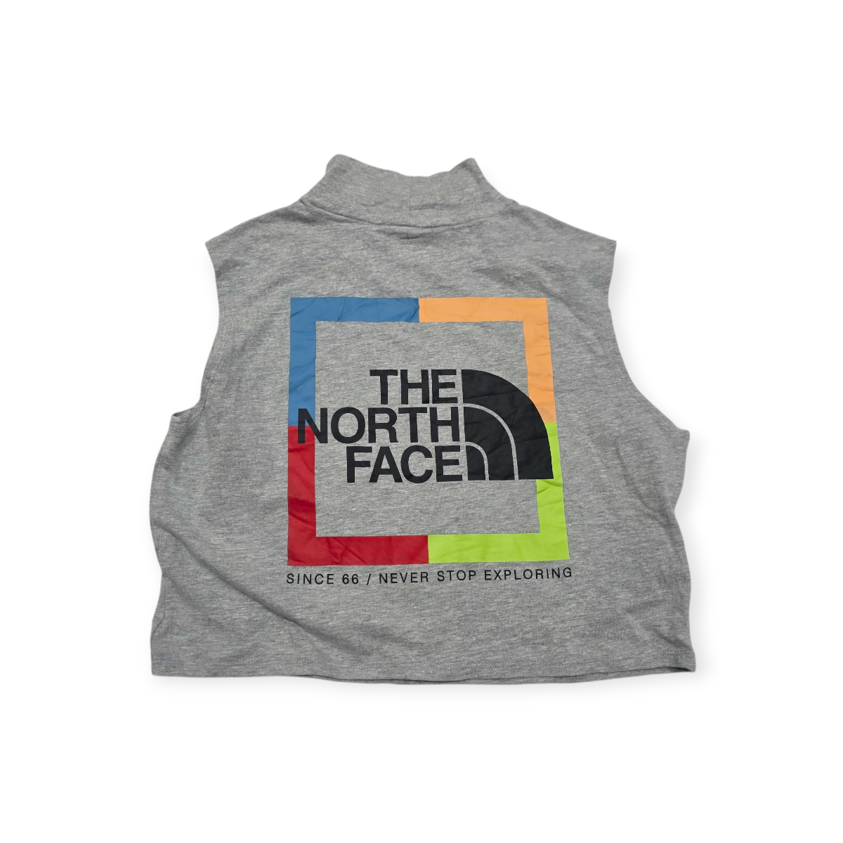 Playera Corta The North Face Mediana M Gris Sin Mangas