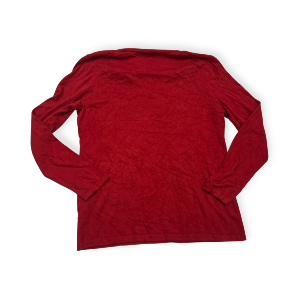 Sueter Tommy Hilfiger Grande L Rojo Con Estoperoles De Mujer