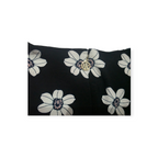 Vestido Tommy Hilfiger Talla 12negro Con Flores Manga Amplia