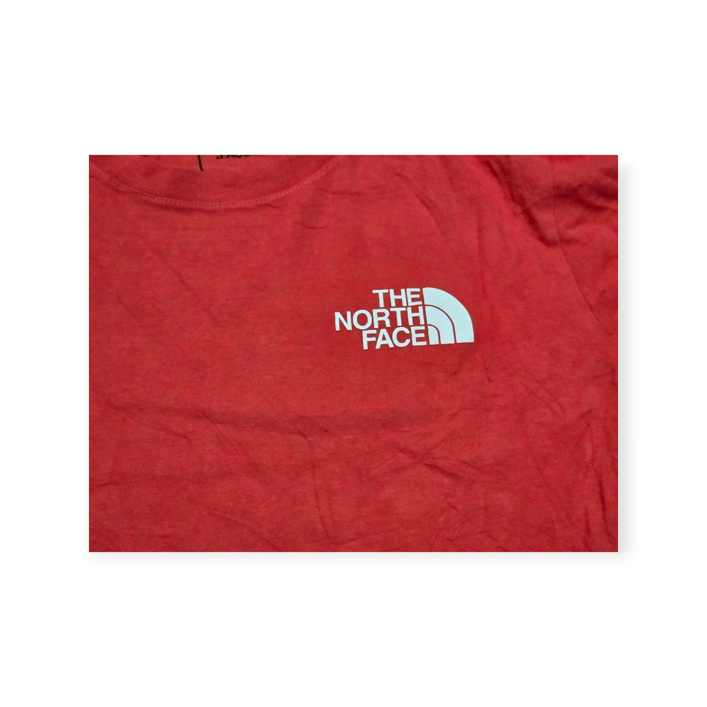 Playera The North Face Manga Corta Chico S Naranja De Mujer