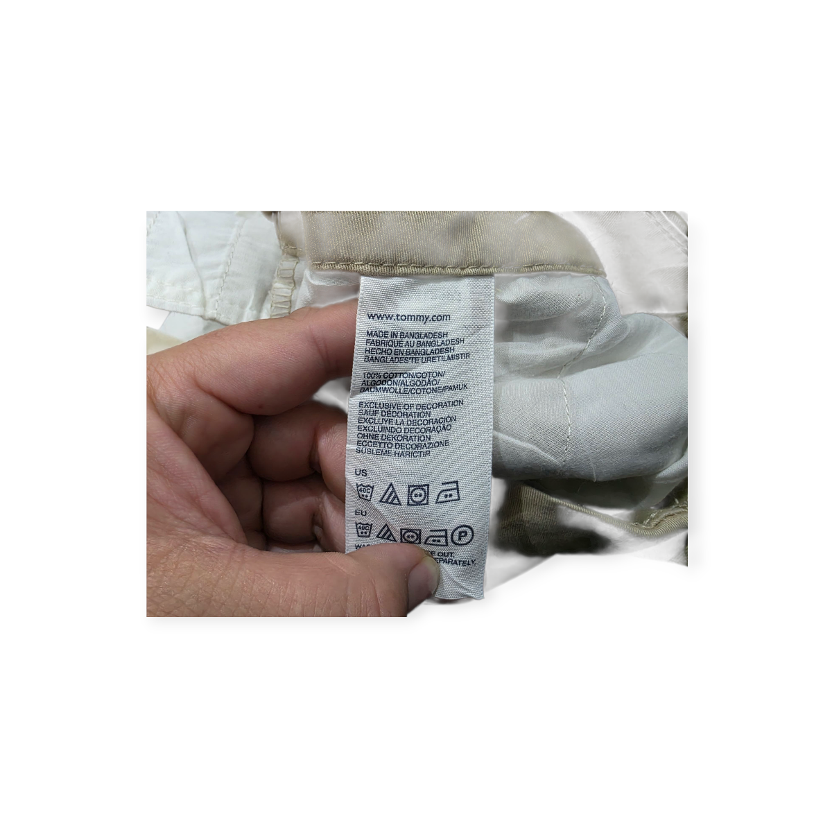 Short Tommy Hilfiger Cafe Talla 10 Color Cafe