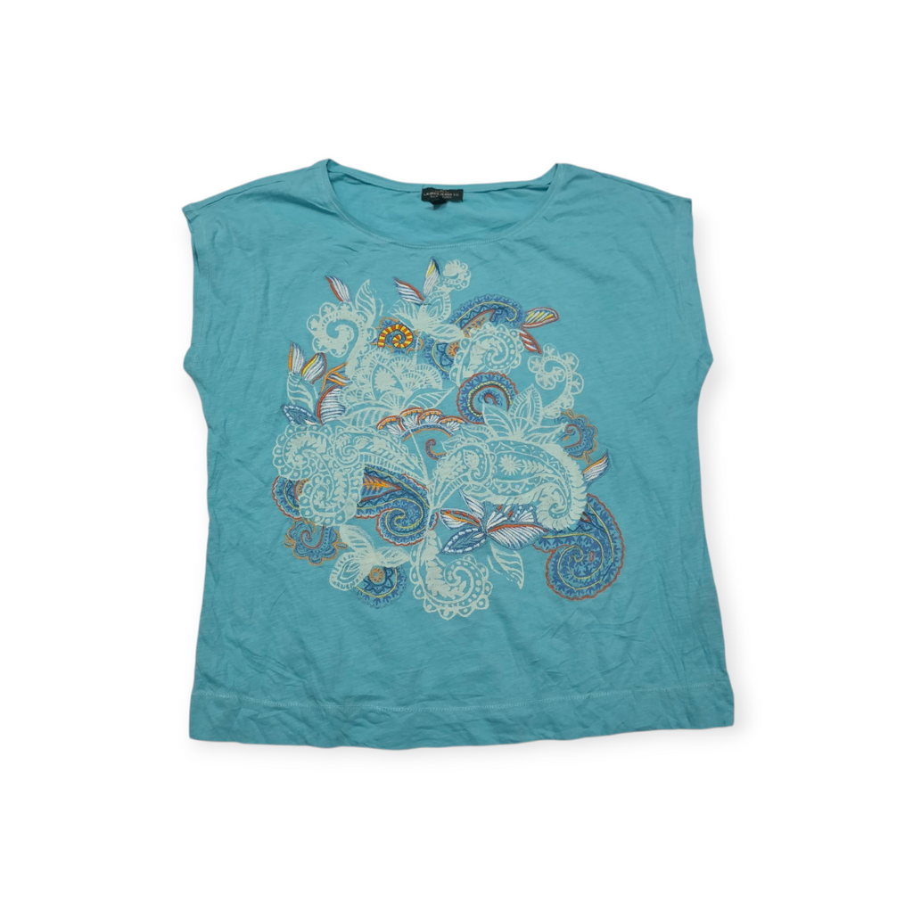 Blusa Ralph Lauren Xgrande Xl Azul Celeste Manga Corta