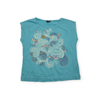 Blusa Ralph Lauren Xgrande Xl Azul Celeste Manga Corta