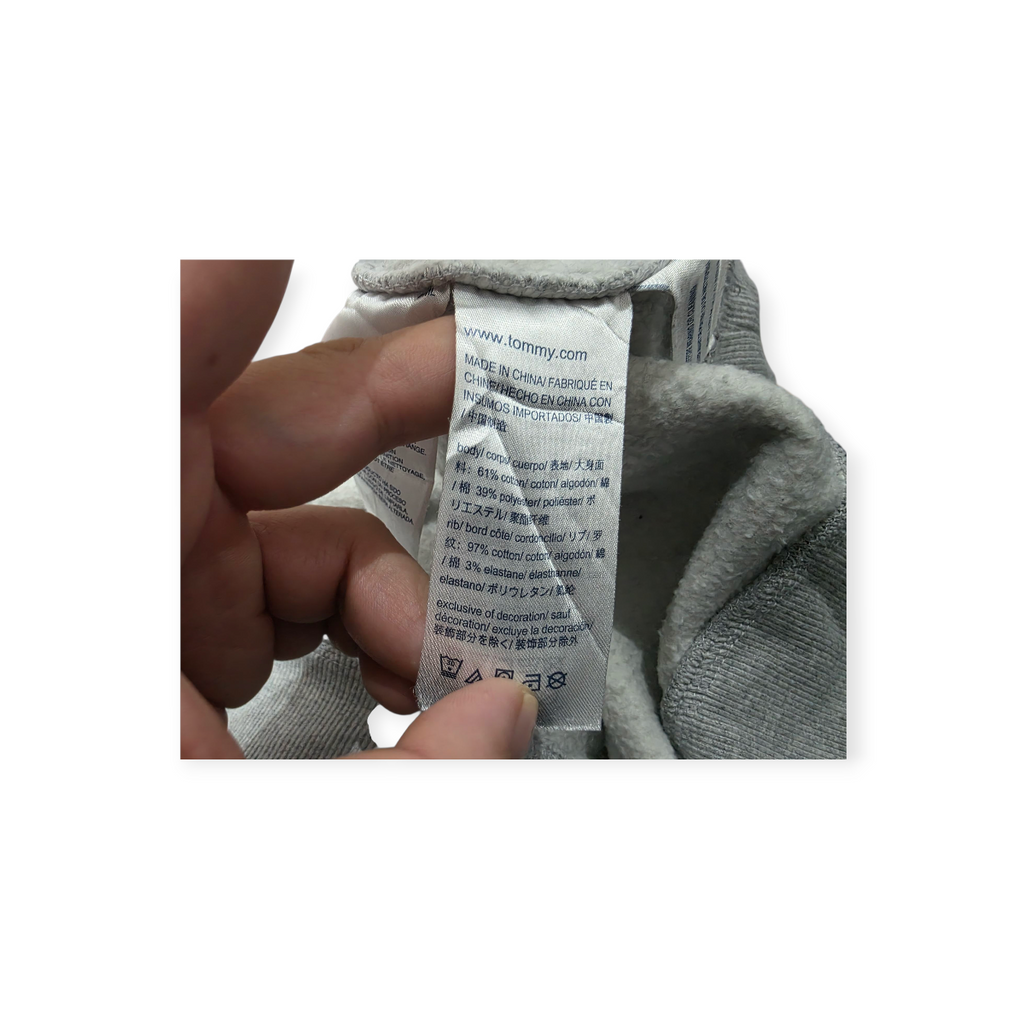 Sudadera Tommy Hilfiger Gris Extra Extra Grande