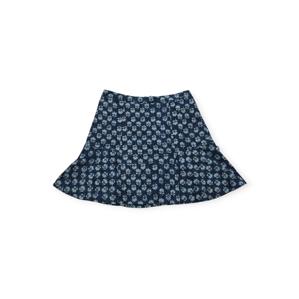 Falda Michael Kors De Mujer Talla 6 Azul Floreada