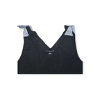 Blusa Tommy Hilfiger Mediana M Azul Con Moño, Sin Mangas