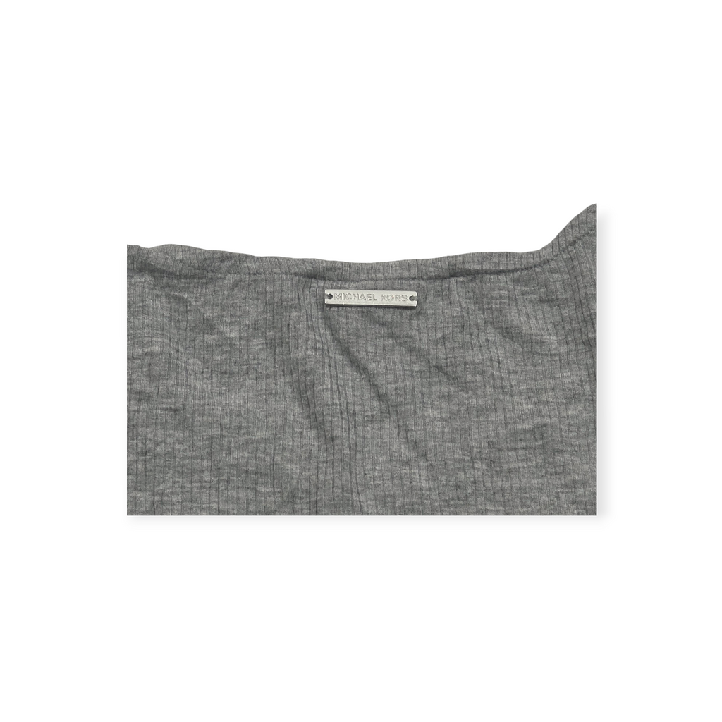 Blusa Michael Kors Mediana M Manga Larga Amplia Color Gris