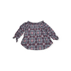 Blusa Michael Kors Xgrande Xl Azul Y Rojo Manga 3/4