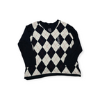 Sueter Tommy Hilfiger De Mujer 2x Azul Con Blanco De Rombos