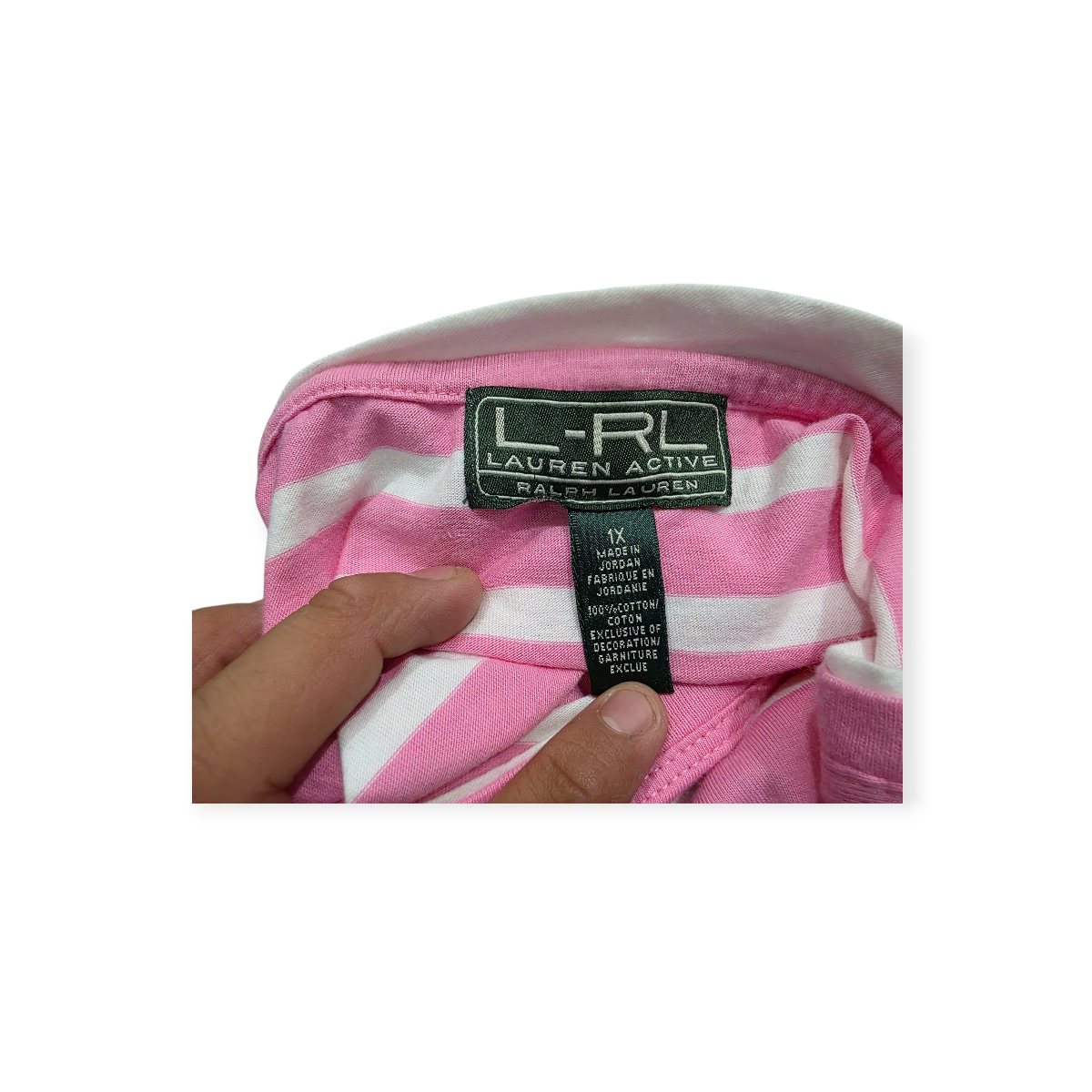 Playera Ralph Lauren Talla 1x Color Rosa Manga Corta