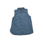Camisa Tommy Hilfiger Sin Mangas D Mujer Grande L Azul Acero
