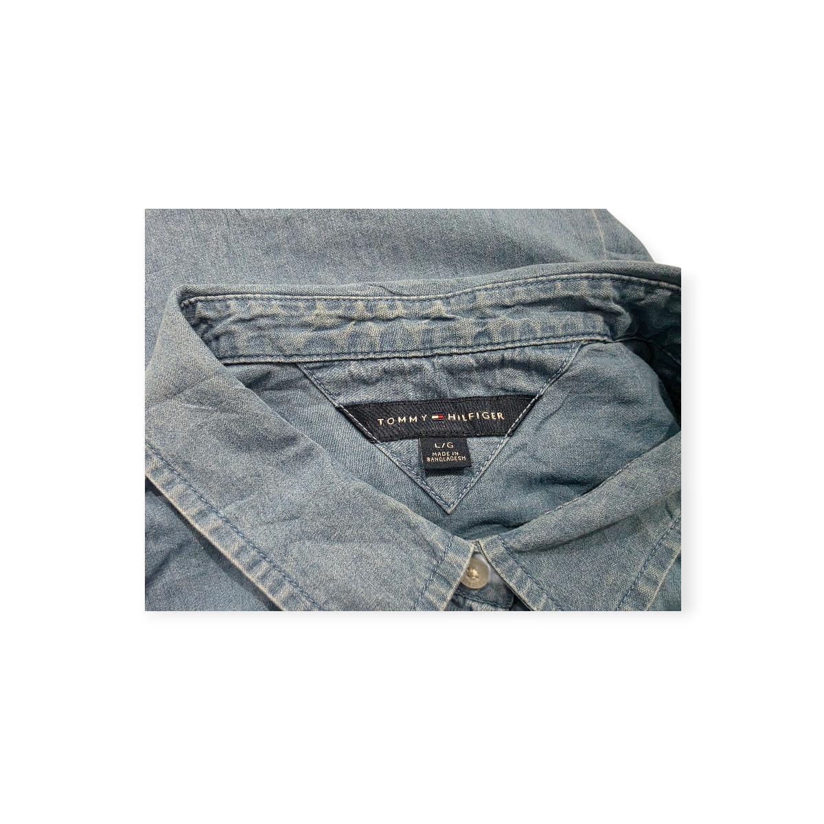 Camisa Tommy Hilfiger Sin Mangas D Mujer Grande L Azul Acero