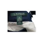 Blusa Ralph Lauren De Lino Blanca Con Azul Xchico Xs