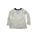 Blusa Ralph Lauren De Lino Blanca Con Azul Xchico Xs