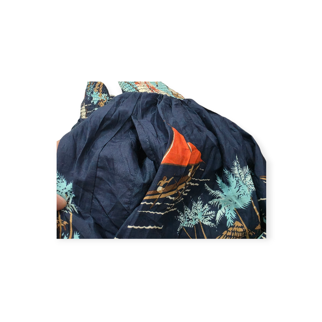 Falda Tommy Hilfiger Xchico Xs Azul Marino Con Palmera
