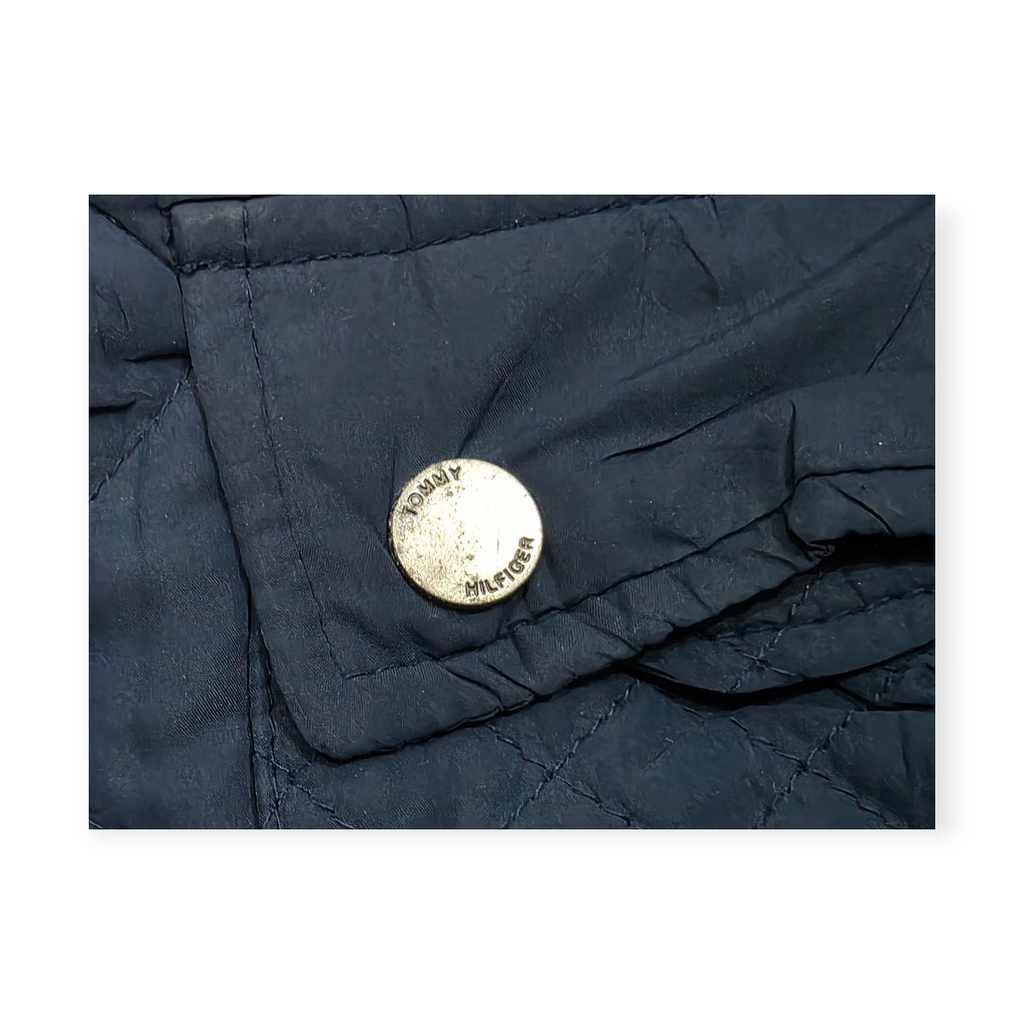 Chamarra Tommy Hilfiger Talla Chica Estilo Clásico Azul Cafe