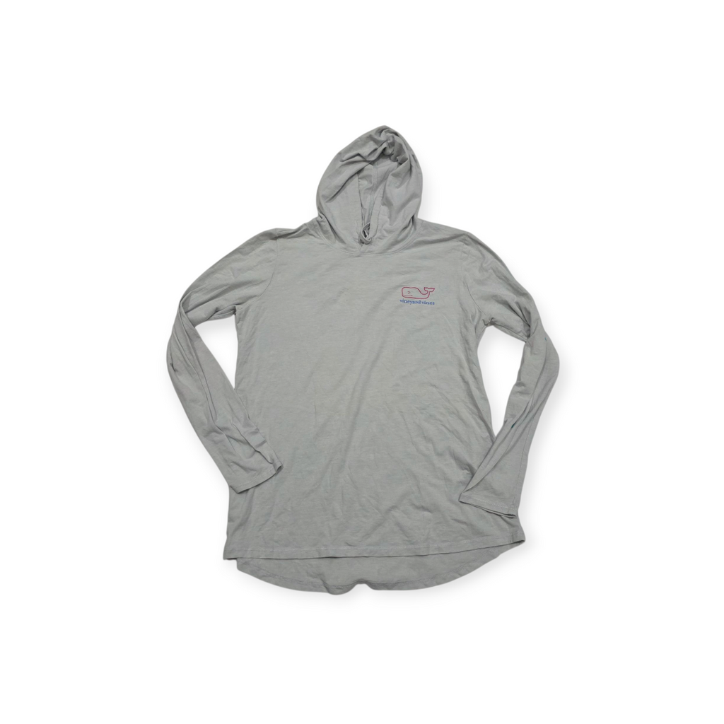 Playera Con Gorro Vineyard Vines Edgartown Gris Claro Mujer