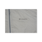 Rompevientos Columbia De Mujer Grande L .gris Con Blanco