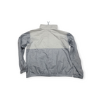 Rompevientos Columbia De Mujer Grande L .gris Con Blanco