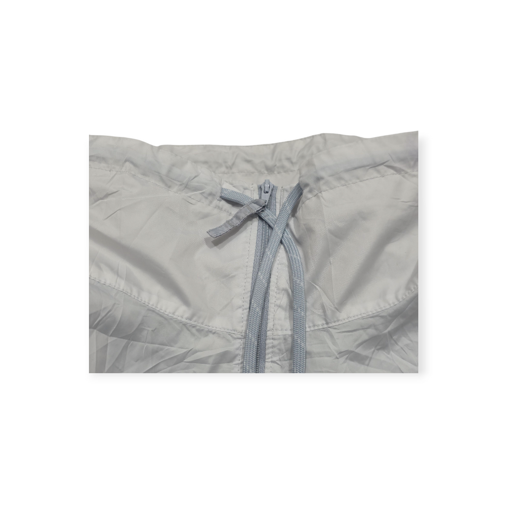 Rompevientos Columbia De Mujer Grande L .gris Con Blanco