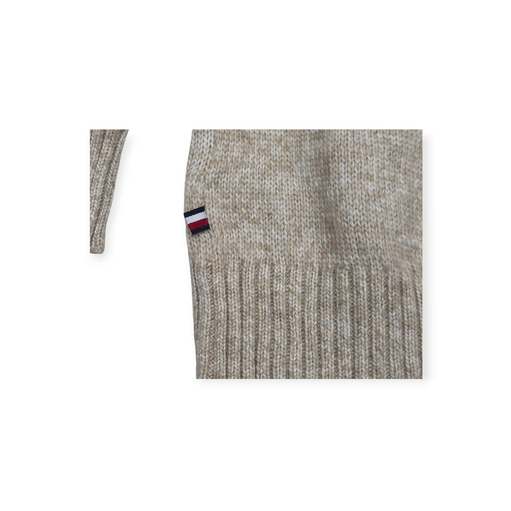 Sueter Tommy Hilfiger Xgrande Xl Cafe Claro Con Rosa Mujer