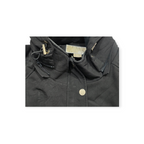 Chamarra Gorro Cazadora Michael Kors Negro Detalles Dorados