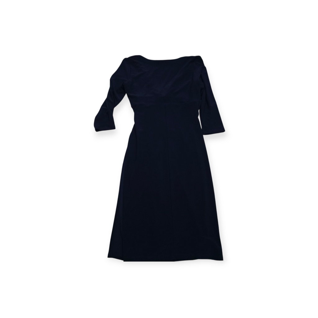 Vestido Ralph Lauren Azul Profundo Talla 12 Manga Larga