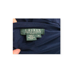 Vestido Ralph Lauren Azul Profundo Talla 12 Manga Larga