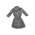 Vestido Camisero Tommy Hilfiger Mediano Mujer Cuadros Grises