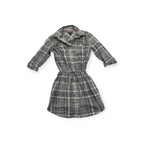 Vestido Camisero Tommy Hilfiger Mediano Mujer Cuadros Grises