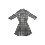 Vestido Camisero Tommy Hilfiger Mediano Mujer Cuadros Grises
