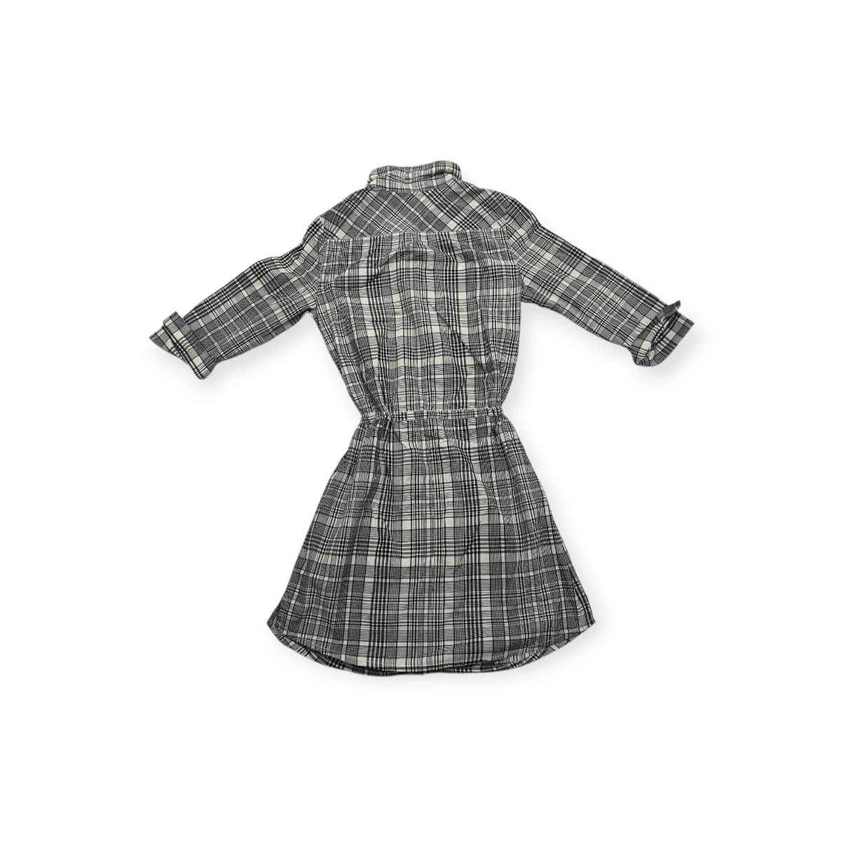 Vestido Camisero Tommy Hilfiger Mediano Mujer Cuadros Grises
