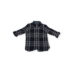Camisa Tommy Hilfiger De Mujer Grande L Azul.con Gris