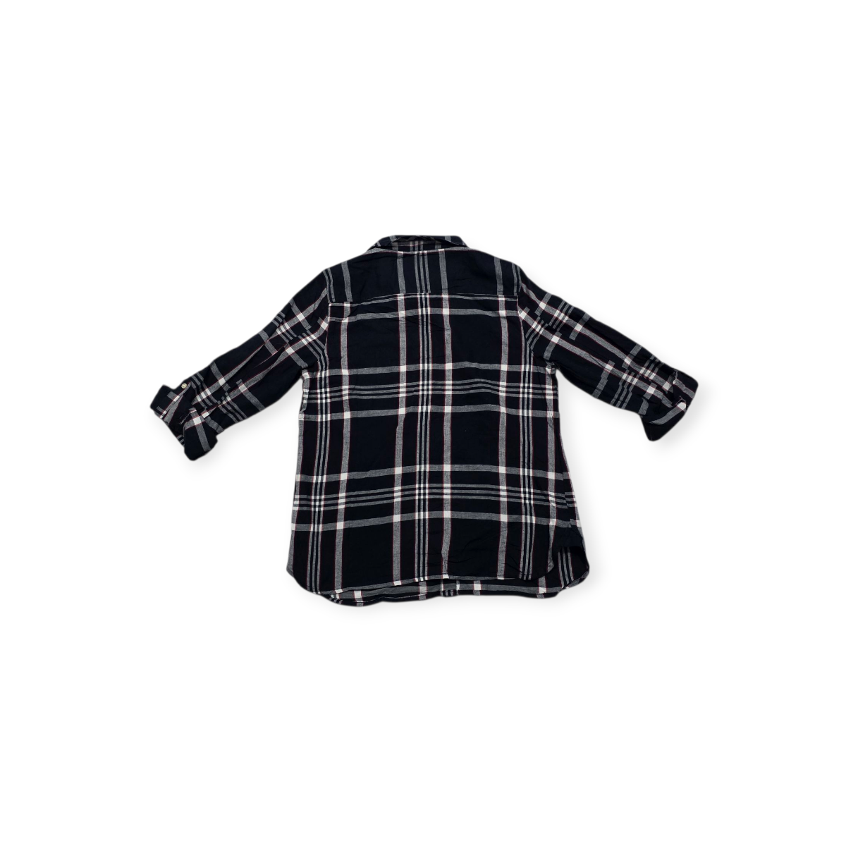 Camisa Tommy Hilfiger De Mujer Grande L Azul.con Gris