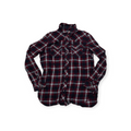 Camisa True Religion De Mujer Grande Roja Con Azul A Cuadros