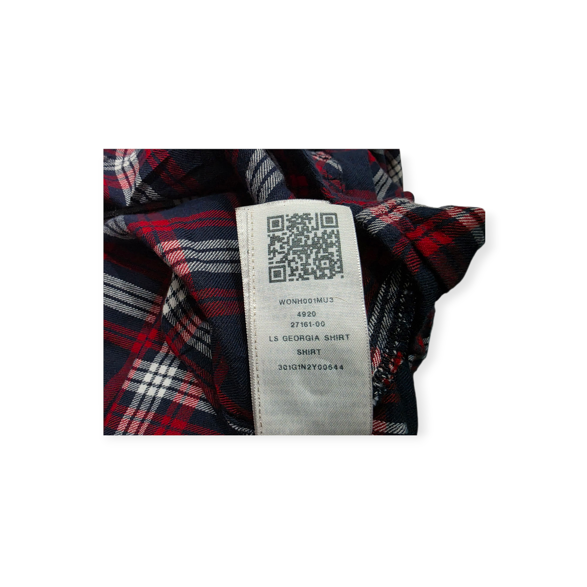 Camisa True Religion De Mujer Grande Roja Con Azul A Cuadros