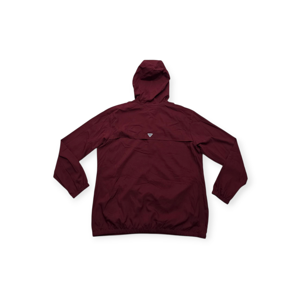 Sudadera Columbia Pfg Tamiami Hoodie Mujer Vino Upf 40