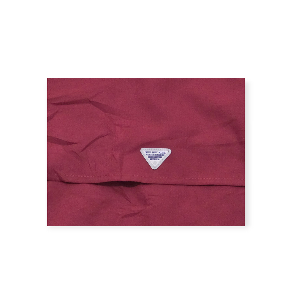 Sudadera Columbia Pfg Tamiami Hoodie Mujer Vino Upf 40