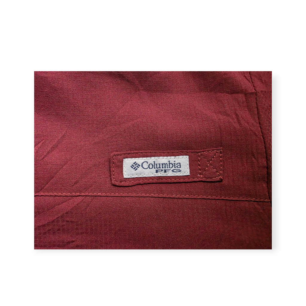 Sudadera Columbia Pfg Tamiami Hoodie Mujer Vino Upf 40